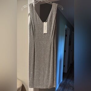 Calvin Klein Shimmering Silver Dress